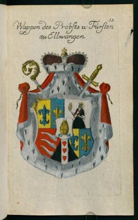 52, Wappen des Probsts und Fürsten zu Elwangen