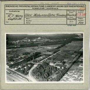 Düsseldorf-Grafenberg, Maschinenfabrik Hohenzollern