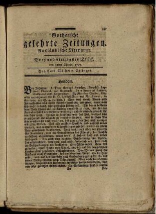 Drey und vierzigstes Stück, den 23ten Oktobr. 1790.