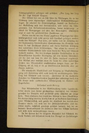 Alkohol und Krieg.