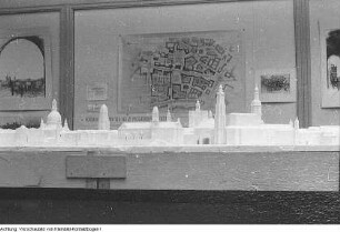 Dresden. Stadtmodell: Modell des Zentrums Dresdens in den Wiederaufbauvorstellungen vom Stadtarchitekten Kurt W. Leucht, 1952