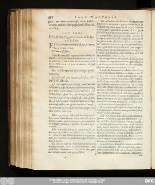 Cap. LXXI. De Effectis Regenerationis, & in specie de Fide.