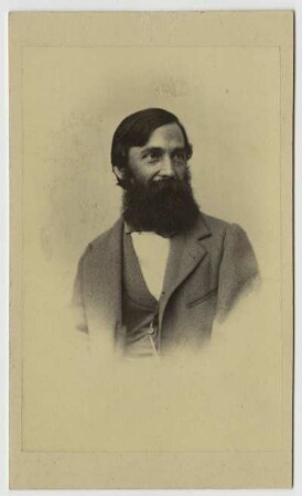Porträt Julius Woldemar Zeibig : Foto-/Bildersammlung Stenografische Sammlung. Porträt Julius Woldemar Zeibig. Photographie. Carte de visite (um 1863; J. F. Zimmermann). Dresden: SLUB P a 1214