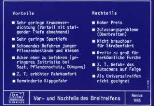Vor- und Nachteile des Breitreifens