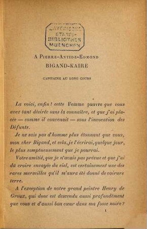 La femme pauvre : Épisode contemporain