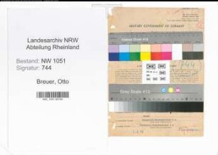 Entnazifizierung Otto Breuer , geb. 23.03.1909 (Kaufmann)