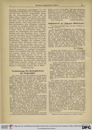 5: Schlusswort zu "Markarts Maltechnik"