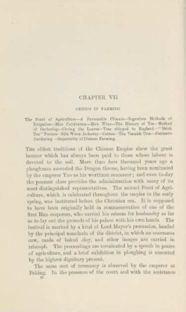 Chapter VII. Genius in farming