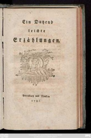 Ein Dutzend leichte Erzählungen