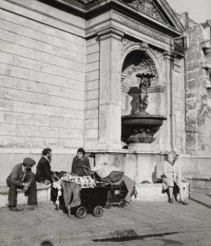 Die clochards und Madame de la concierge