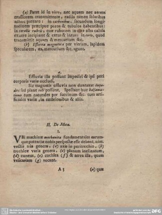 II. De Motu.