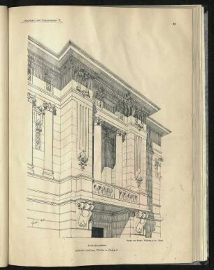 Architekturskizze. Architekt: Ladislaus Fiedler.