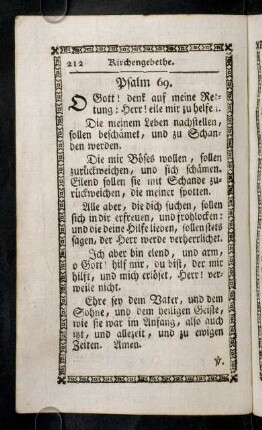 212-227, Kirchengebethe. - Litaney für die Abgestorbenen.