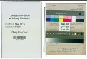Entnazifizierung Hermann Ohlig , geb. 12.01.1906 (Metzgermeister)