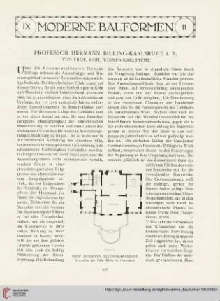 9: Professor Hermann Billing - Karlsruhe i. B.