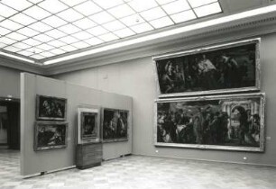 Dresden. Albertinum. Ausstellung "Ausgewählte Werke Alter und Neuer Meister", 1988/1989. Raumaufnahme "Italienische Meister"