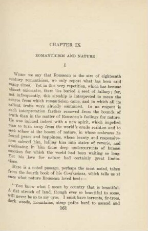Chapter IX Romanticism and Nature