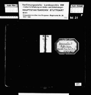 Kriegsstammrolle der Ersatz-Eskadron