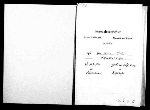 Stehr, Hermann - Schriftsteller 1926 - Oktober - 27