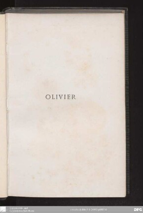 Olivier : poëme