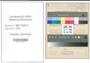 Entnazifizierung Bernhard Huenker , geb. 21.05.1904 (Zollbeamter)