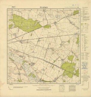 1741 (alte Nr.: 436) Ahrenshagen, Meßtischblatt (4cm - Karte)
