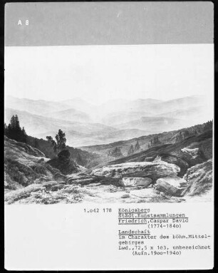 Landschaft im Charakter des böhmischen Mittelgebirges