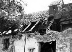 Ralbitz-Rosenthal-Naußlitz. Ehem. Jurasmühle, Teilansicht der ruinösen Gebäude