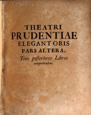 Theatrum Prudentiae Elegantioris