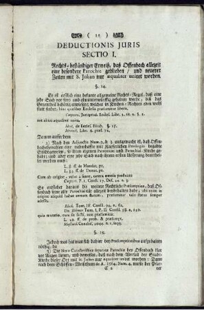 Deductionis Juris.