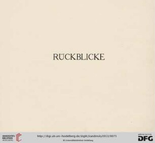 Rückblicke