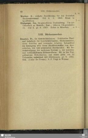 XIII. Büchsenmacher