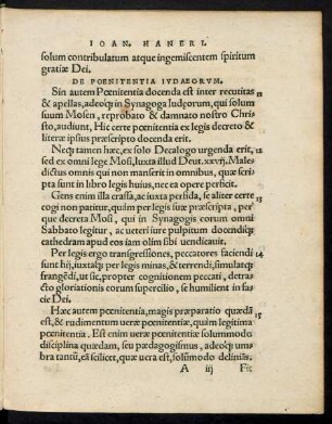De Poenitentia Iudaeorum.