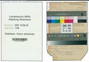 Entnazifizierung Anton Johannes Waldeyer , geb. 03.03.1901 (Arzt)