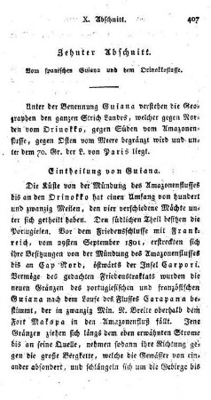 Eintheilung von Guiana.