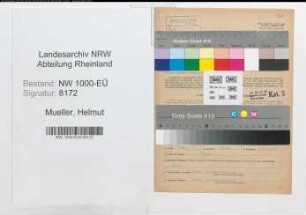 Entnazifizierung Helmut Mueller, geb. 11.07.1914 (Kaufmann)