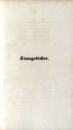 Sinngedichte.
