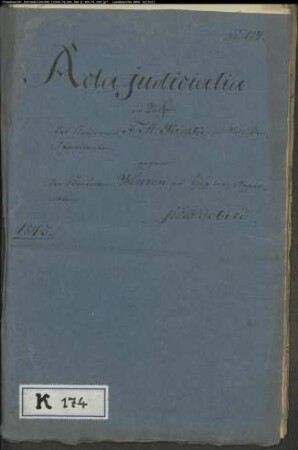 Krecke, F. A., Kaufmann in Salzuflen gegen Kaufmann Heeren in Höxter