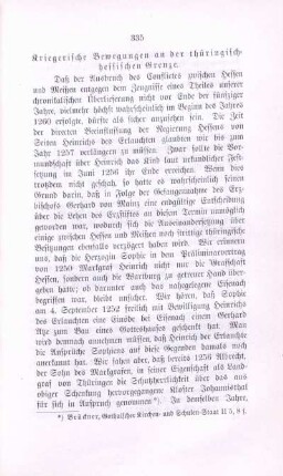Kriegerische Bewegungen an der thüringisch-hessischen Grenze.