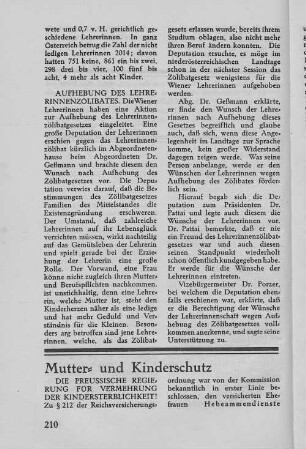 Mutter- und Kinderschutz