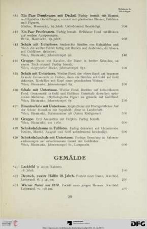 Gemälde (Nr. 421-444)