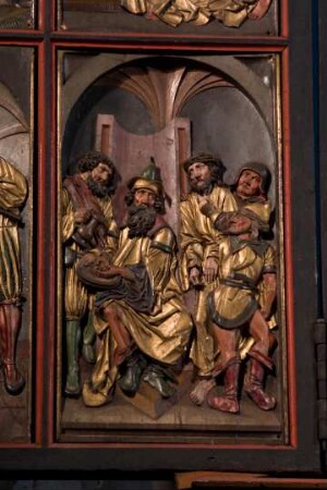 Frankreich. Alsace. Haut Rhin. Kaysersberg. Kirche Saint Croix innen
