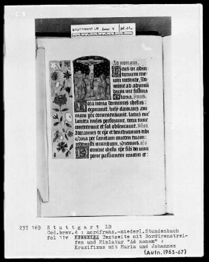 Stundenbuch — Kreuzigung, Folio 11verso