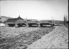 Vereisung des Neckars Ansicht mit Brücke vom 01.03.1929