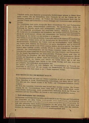 Methodische Bemerkungen