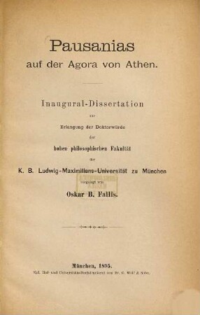 Pausanias auf der Agora von Athen