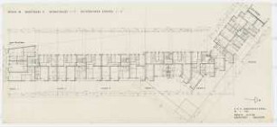 Wohnhäuser Badstraße 8 / Behmstraße 1-7 / Heidebrinker Straße 1-3, Berlin-Gesundbrunnen: Grundrisse 2.-4. Obergeschoss 1:100