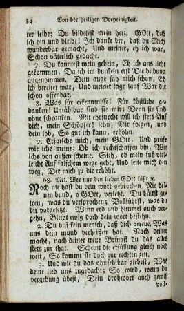 [68 Noch nie hast du dein Wort gebrochen] - [85 Mein muntres Herz, daß sich gen himmel schwinget]
