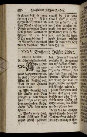 XXXV. Trost- und JEsus-Lieder – XXXVI. In allgemeinen Land-Plagen