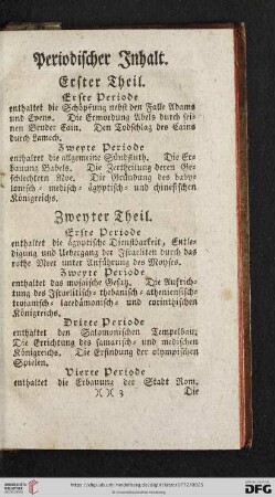 Periodischer Inhalt